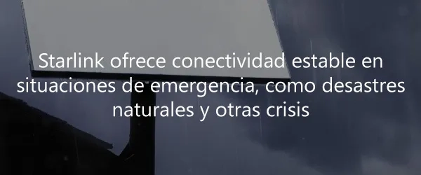 Ofrece conectividad estable en situaciones de emergencia