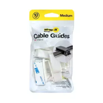 Guía para Cables Wrap-It/ 10 Unidades/ Blanco