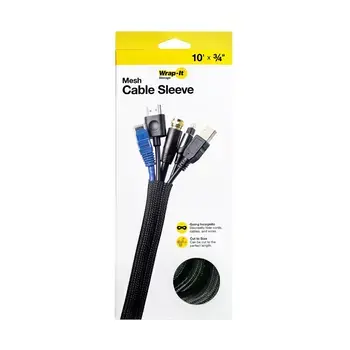 Malla Para Cables Wrap-It/ 10 Pies/ Negro